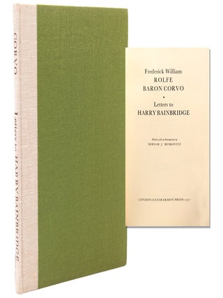 Item #345572 Letters to Harry Bainbridge. Edited and with an Introduction by Miriam J. Benkovitz....