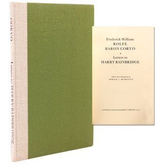Item #345572 Letters to Harry Bainbridge. Edited and with an Introduction by Miriam J. Benkovitz....