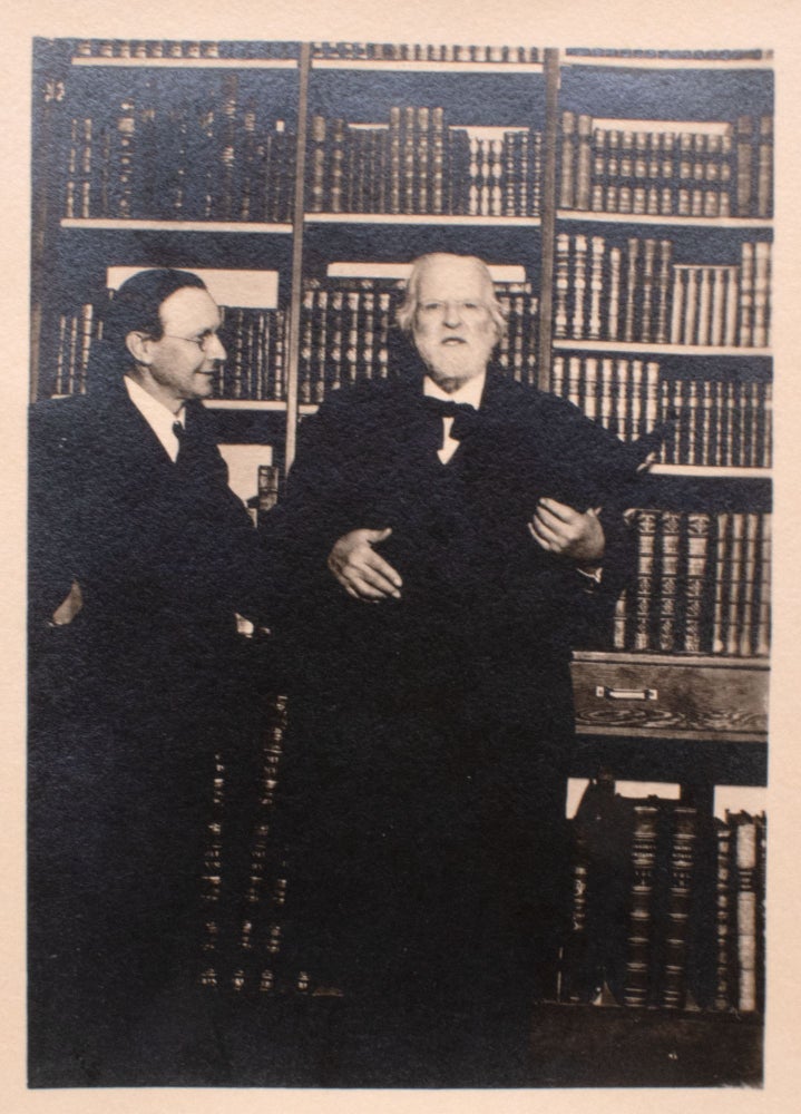 Item #345585 Edwin Markham and Ernest Dawson photograph [1930]