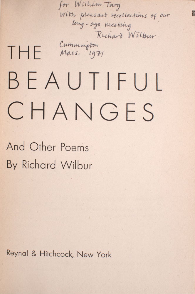 The Beautiful Changes and Other Poems