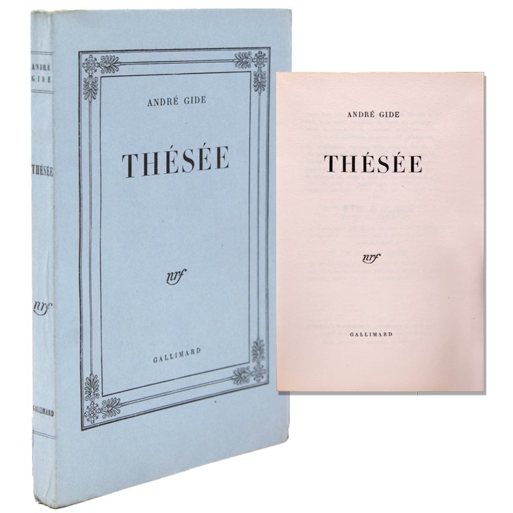 First Gide Thésée - André Gide - First Paris edition, one of 330 numbered copies ...