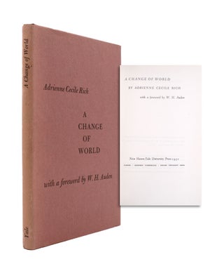 Item #345814 A Change of World. With a foreword by W. H. Auden. Adrienne Cecile Rich