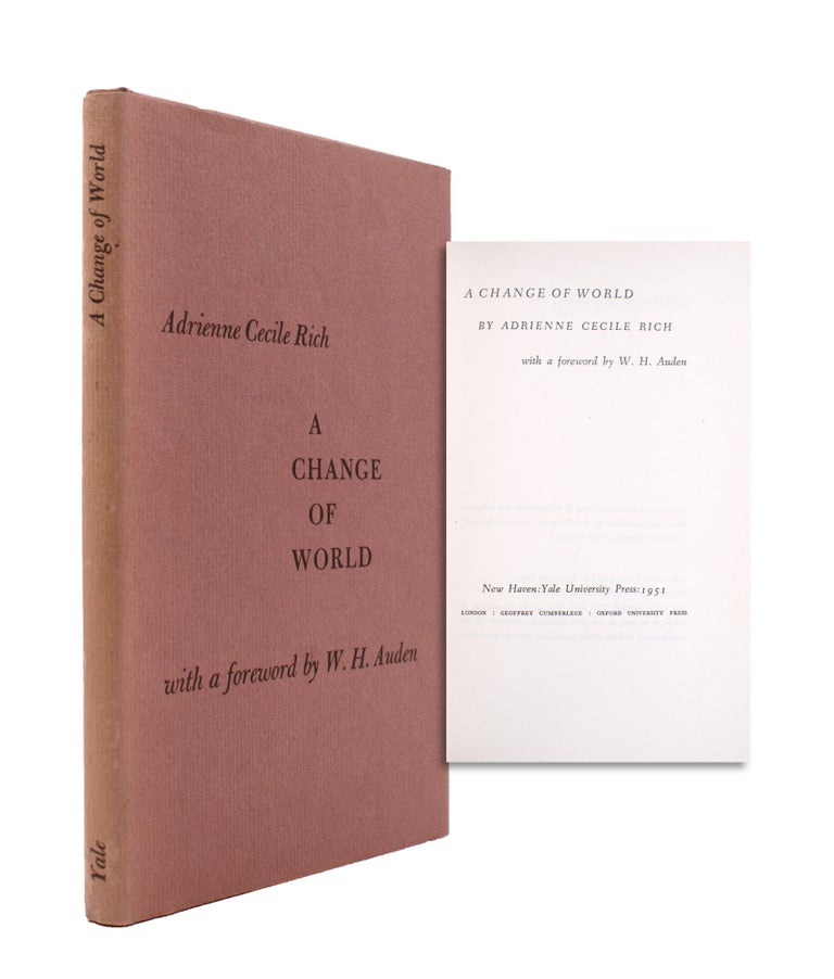 Item #345814 A Change of World. With a foreword by W. H. Auden. Adrienne Cecile Rich.