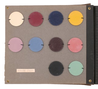 [Trade catalogue of mounted poker chip samples of various types manufactured by the U.S. Poker Chips]