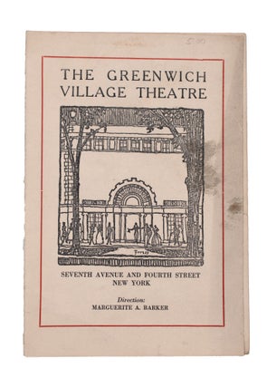 Item #345886 The Greenwich Village Theatre Program for a production of Fashion [1924]. The...