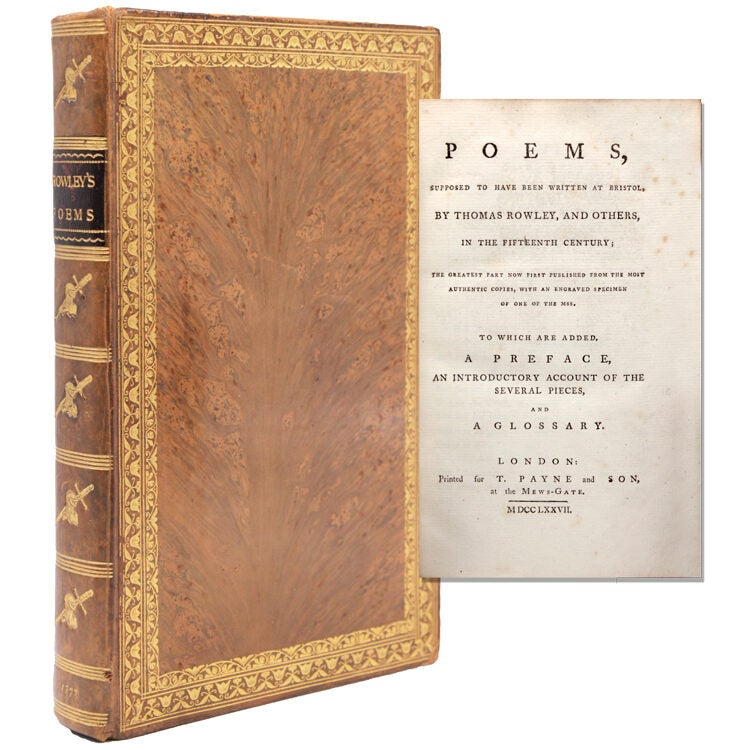 Poems, Supposed to Have Been Written at Bristol, by Thomas Rowley, and ...