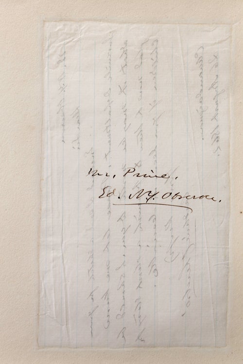 AUTOGRAPH LETTER SIGNED by Caroline Cheesbro