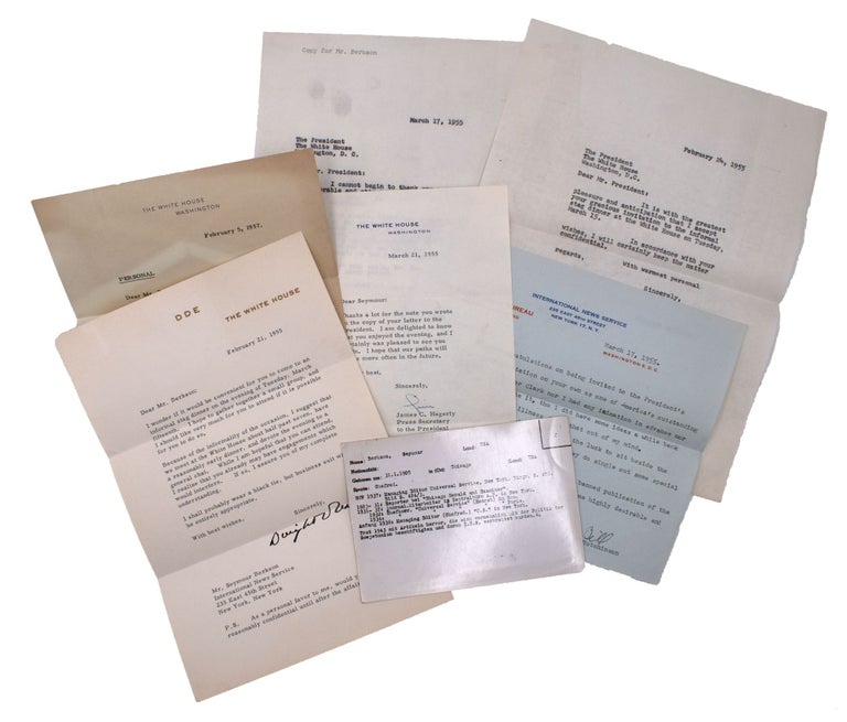 Item #346258 Collection of T.L.S. correspondence from President Dwight D. Eisenhower to Seymour Berkson. Dwight David Eisenhower.