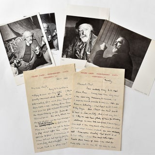 Item #346383 Two autograph letters signed, from Augustus John to Cecil Beaton. Cecil Beaton,...