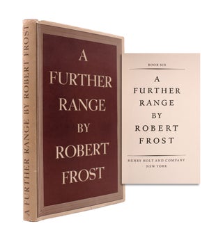 Item #346452 A Further Range. Robert Frost