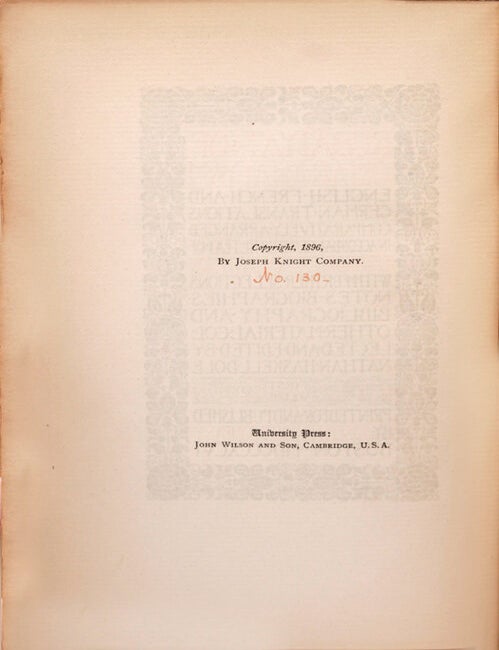 Rubáiyát of Omar Khayyám. English, French and German Translations Comparatively Arranged in Accordance with the Text of Edward Fitzgerald’s Version. With Further Selections, Notes, Biographies, Bibliography and Other Material Collected and Edited by Nathan Haskell Dole