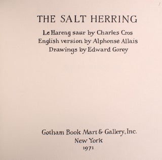 The Salt Herring … by Charles Cros