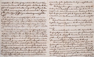 Important Autograph Letter Signed, to Nathaniel Freeman, on the disagreements between Federalists and Democratic Republicans, on the Batavian Revolution, the French Constitution of 1795 and the relationship with Great Britain