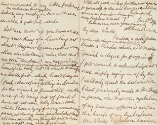 Item #346575 Autograph Letter, signed ("AC Swinburne”), Jan. 2nd 1874, to “My dear...