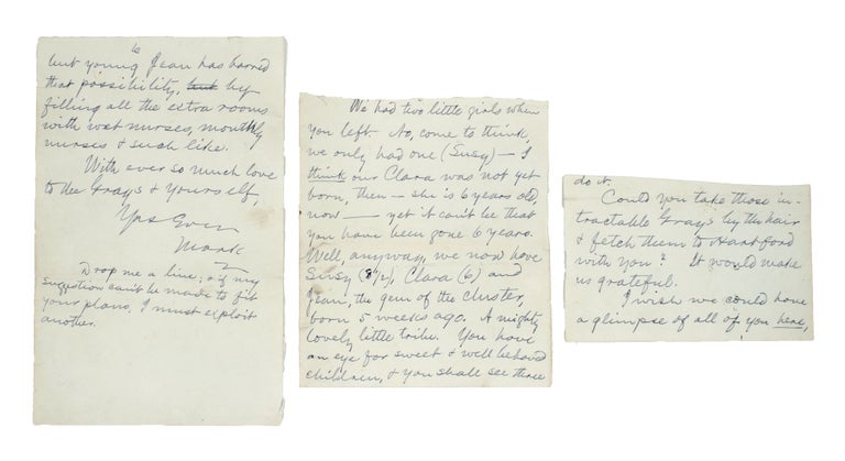 Item #346673 Fragment of an Autograph Letter, signed, "Mark" Samuel L. Clemens.