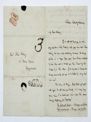 Item #346703 Autograph letter, signed ("T. Carlyle") to John Sterling. Thomas Carlyle