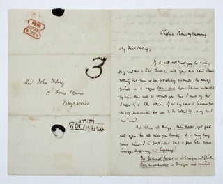 Item #346703 Autograph letter, signed ("T. Carlyle") to John Sterling. Thomas Carlyle