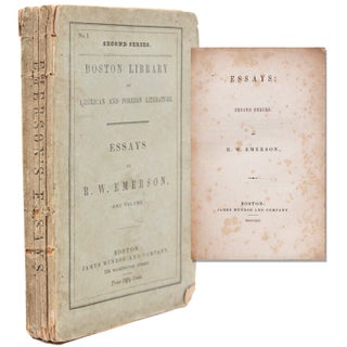 Item #346738 Essays. Sercond Series. Ralph Wado Emerson