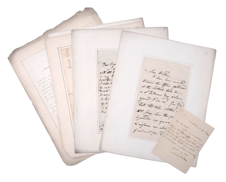 Sir David Wilkie archive of letters, including 13 ALS from Wilkie, received letters, ephemera, prints, and a pencil drawing of Sir Walter Scott