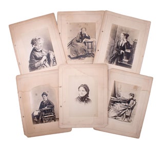 Item #346783 Collection of photos of American Women Writers, including Louisa May Alcott, Helen...