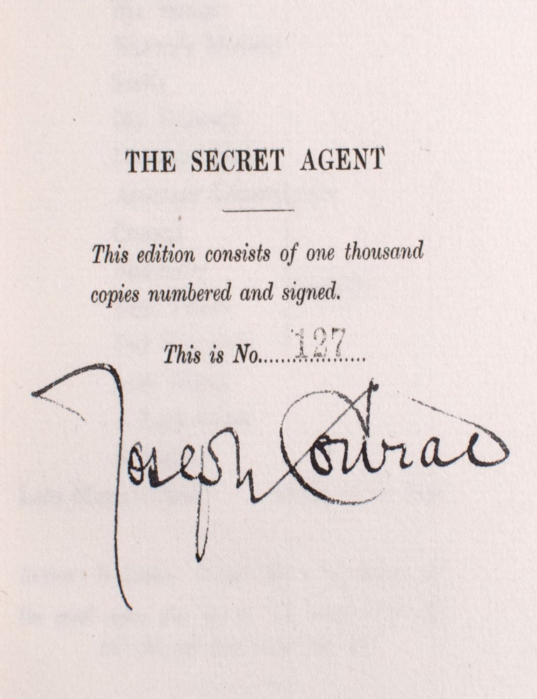 The Secret Agent. A Drama in Three Acts