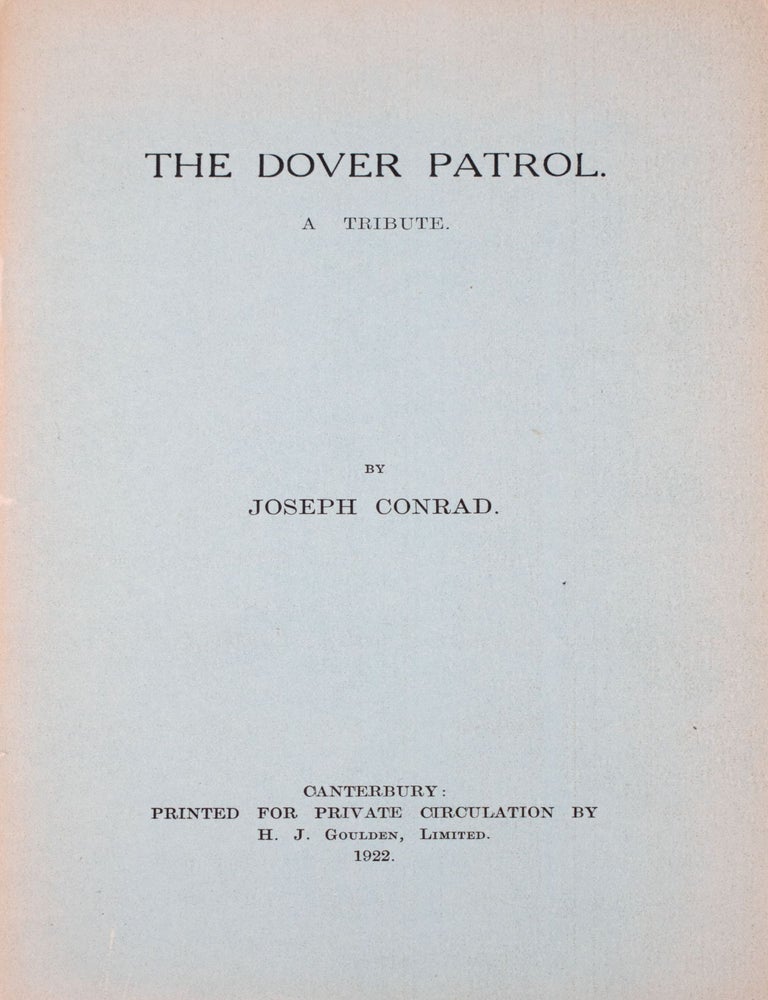 The Dover Patrol. A Tribute