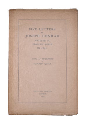 Item #346890 Five Letters by Joseph Conrad. Written to Edward Noble in 1895. Joseph Conrad,...