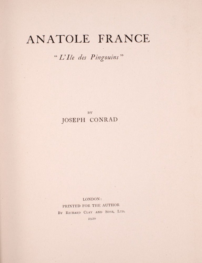 Anatole France “L’lle des Pingouins”