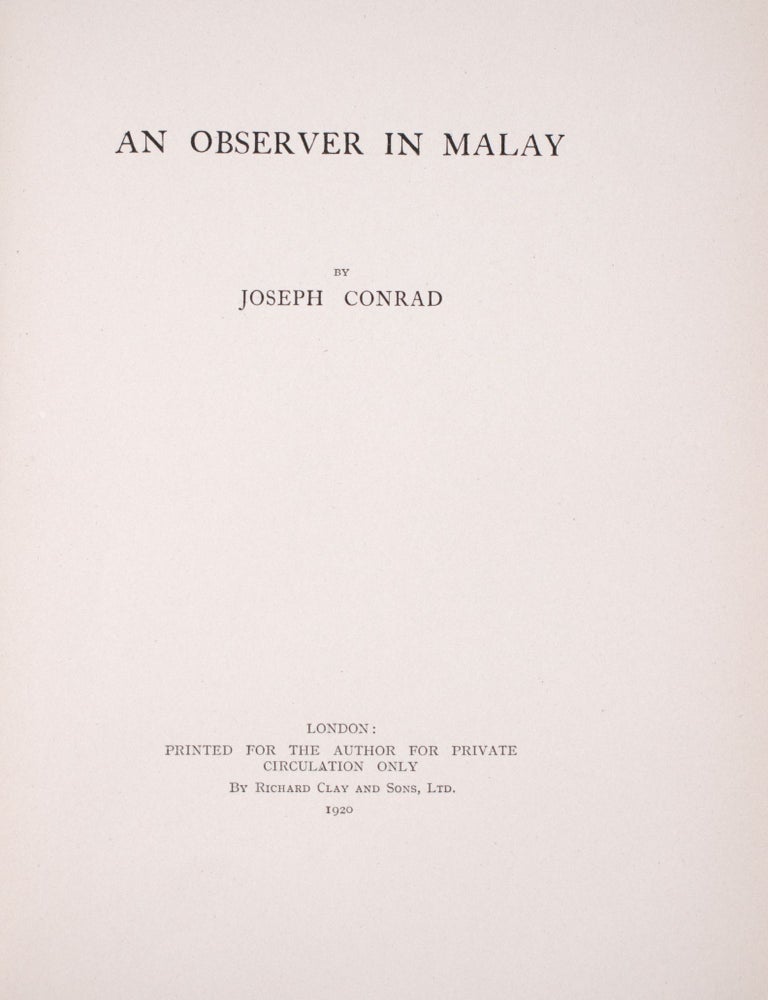 An Observer in Malay