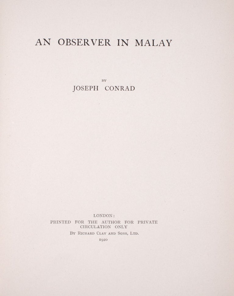 An Observer in Malay