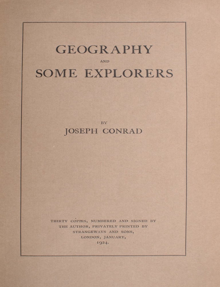 Geography and Some Explorers
