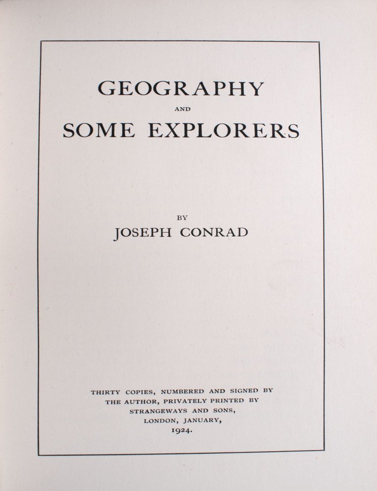 Geography and Some Explorers