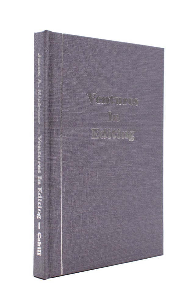 Ventures in Editing