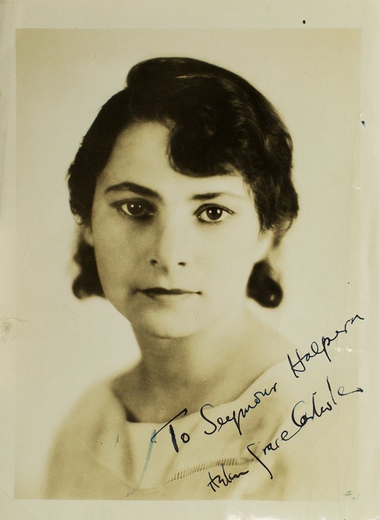 Item #35176 Photograph signed “Helen Grace Carlisle”. Helen Grace Carlisle.