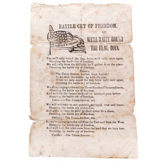 Item #351793 Battle Cry of Freedom or, We'll Rally Round the Flag, Boys. Election of 1864