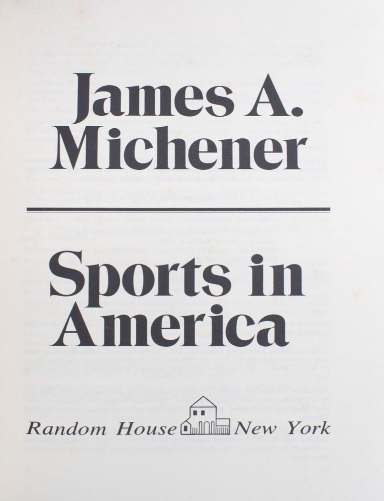 Sports in America