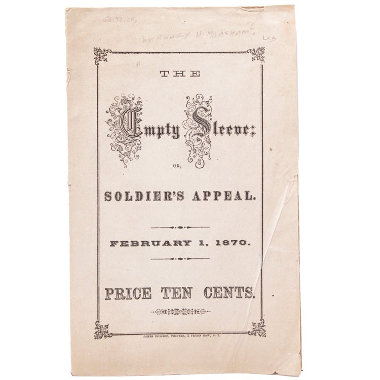 The Empty Sleeve: or, Soldier's Appeal. Feburary 1, 1870