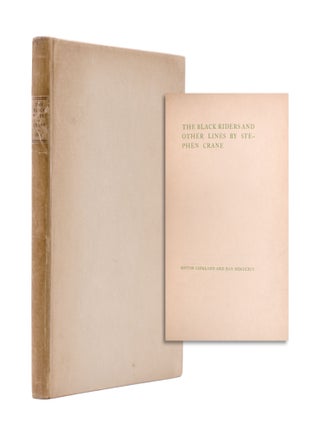 Item #352073 The Black Riders and Other Lines. Stephen Crane