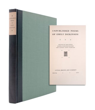 Item #352076 Unpublished Poems…Edited by...Martha Dickinson Bianchi and Alfred Leete Hampson....