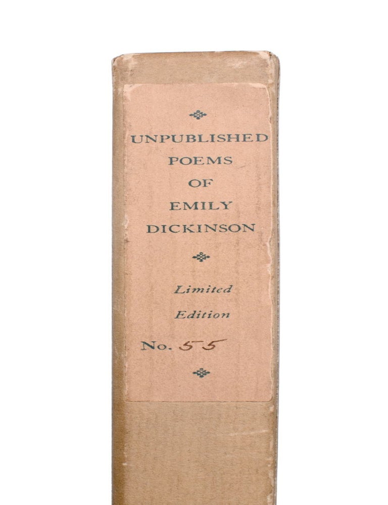 Unpublished Poems…Edited by...Martha Dickinson Bianchi and Alfred Leete Hampson