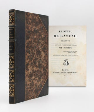 Item #352133 Le Neveu de Rameau, Dialogue. Ouvrage posthume et inédit, par Diderot … (La...