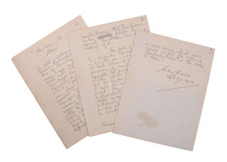 Item #352195 "The Way to Attain”. Author’s Autograph Manuscript, signed (“Arthur Machen,...