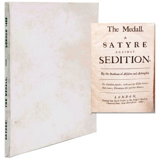 Item #352286 The Medall. A Satyre Against Sedition. By the Authour of Absalom and Achitophel....