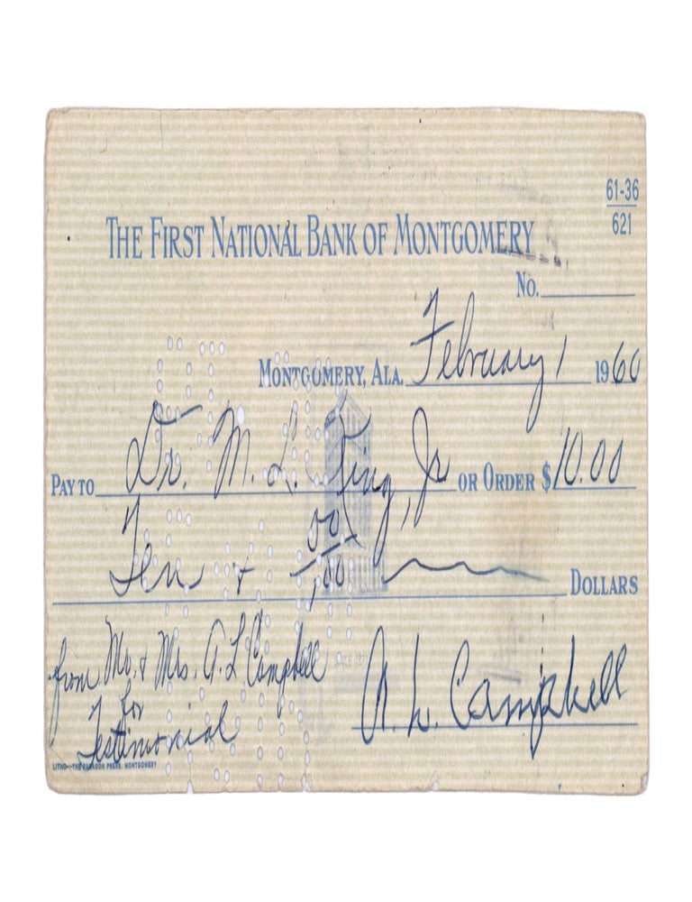 [Small archive relating to Martin Luther King, Jr. and his Dexter Avenue Baptist Church, from the papers of Alfonso and Lucy Campbell]