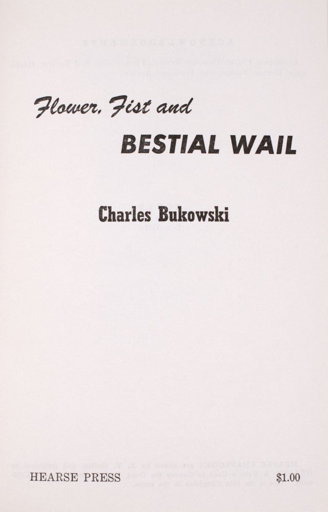 Flower, Fist and Bestial Wail