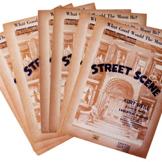 Item #352637 WHAT GOOD WOULD THE MOON BE? Dwight Deere Wiman... Presents: STREET SCENE. Music by...