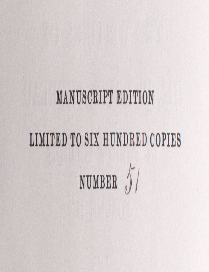 Autograph Manuscript from Excursions [inserted in:] The Writings in Twenty Volumes