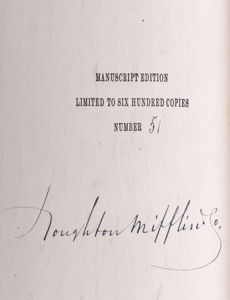Autograph Manuscript from Excursions [inserted in:] The Writings in Twenty Volumes