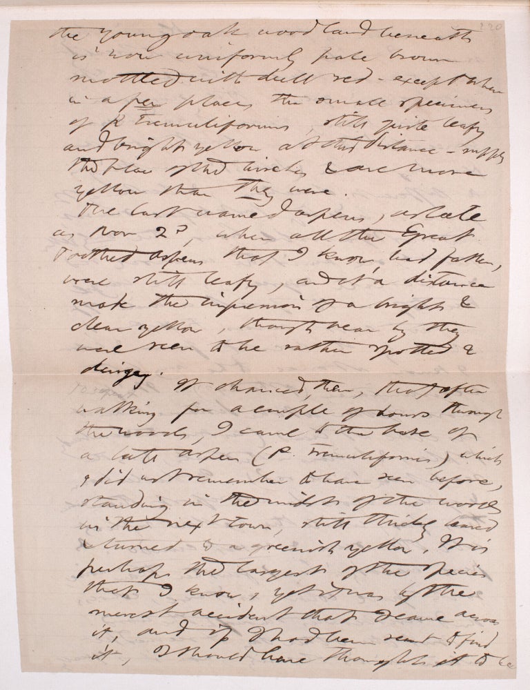 Autograph Manuscript from Excursions [inserted in:] The Writings in Twenty Volumes
