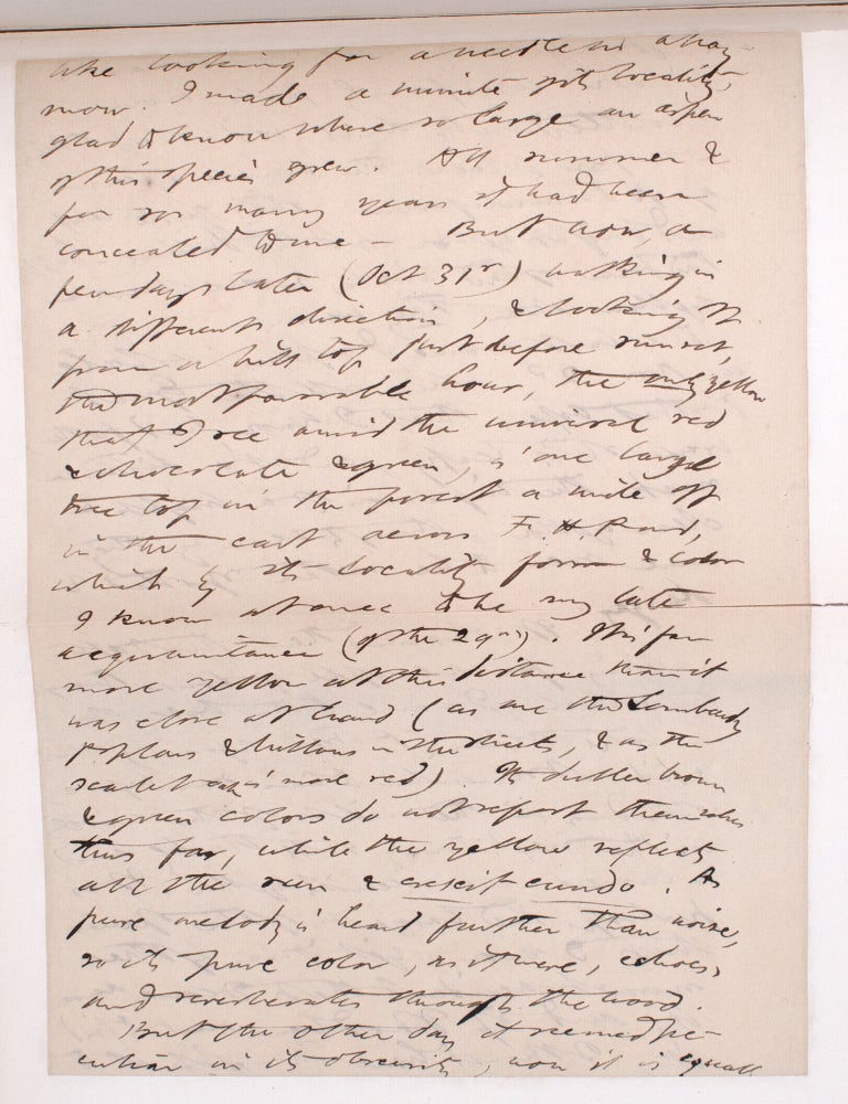 Autograph Manuscript from Excursions [inserted in:] The Writings in Twenty Volumes
